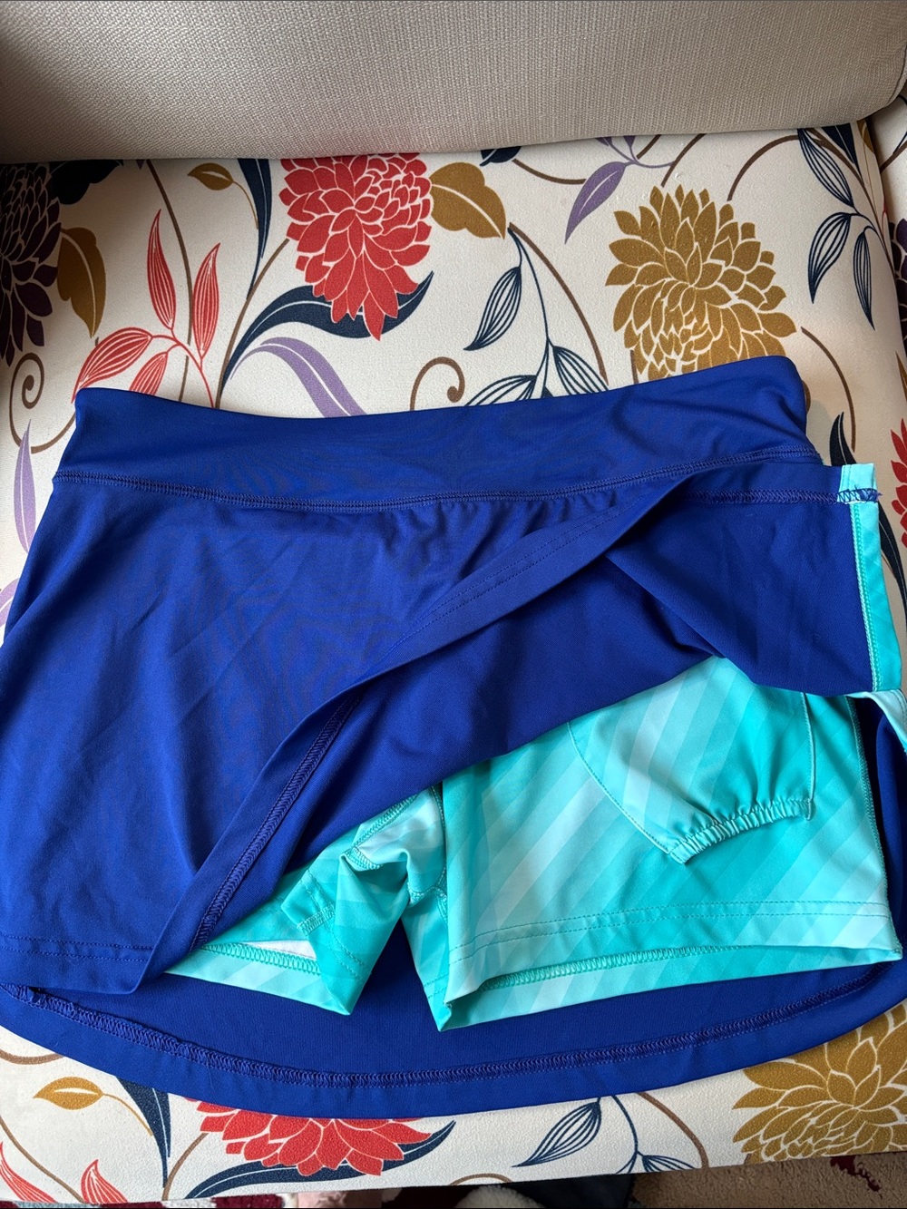 Women’s Champions pickleball/tennis Royal Blue Skort with Aqua Liner